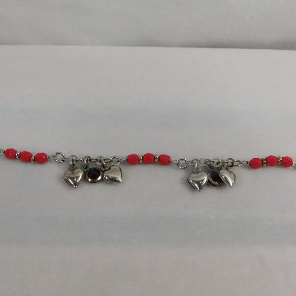 Ladies DV Italy Sterling Silver 925 Coral Bracelet - Picture 3 of 3